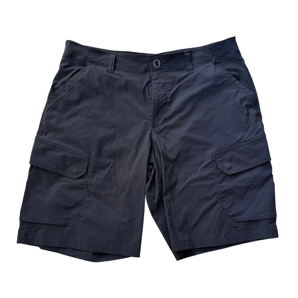 Under Armour Cargo Shorts Mens 38 Black HeatGear Loose Fit Tactical Hiking